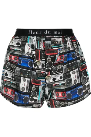 FLEUR DU MAL Silk boxer shorts
