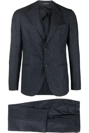 Emporio Armani Speckled single-breasted suit