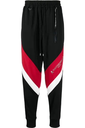 MASTERMIND Logo-print stripe-detailing track pants
