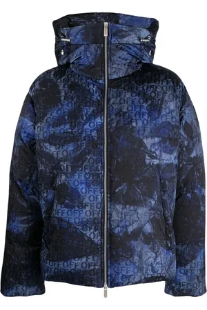 OFF-WHITE Logo-jacquard padded jacket
