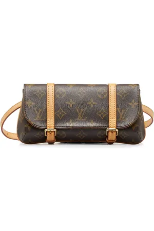 Louis Vuitton Pochette Marelle Brown Canvas Clutch Bag (Pre-Owned