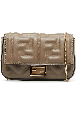 Fendi Pre-Owned Zucca Pattern Mamma Baguette Shoulder Bag - Farfetch