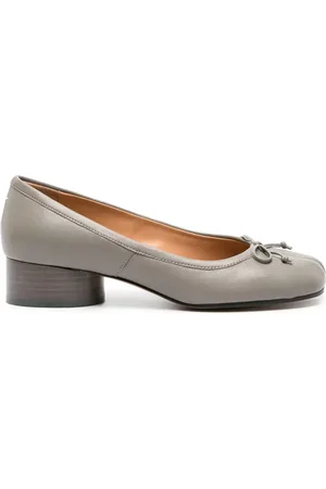 Maison Margiela Tabi 30mm leather ballerina pumps