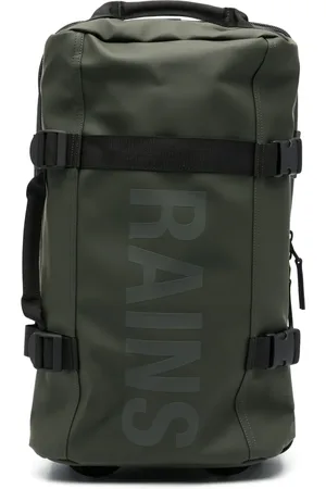 Rains Logo-print faux-leather travel bag