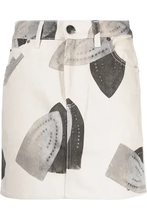 Charles Jeffrey Loverboy Iron-print cotton skirt