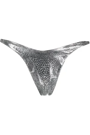 MUGLER Stud embellished bikini bottoms