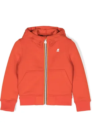 K-Way Logo-appliqu?? stripe-detail hoodie
