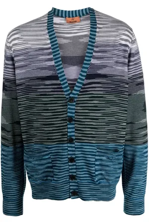 Missoni Striped V-neck wool cardigan
