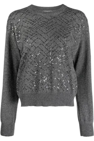Brunello Cucinelli Sequin-embellished wool jumper