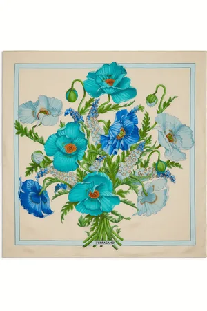 Salvatore Ferragamo Floral-print silk scarf