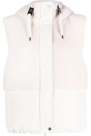 Brunello Cucinelli Faux-fur hooded gilet
