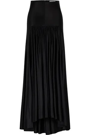 Paco rabanne Glossy finish gathered maxi skirt