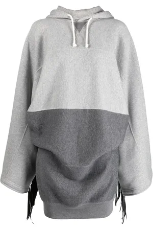 JUNYA WATANABE Colour-block fringed hoodie