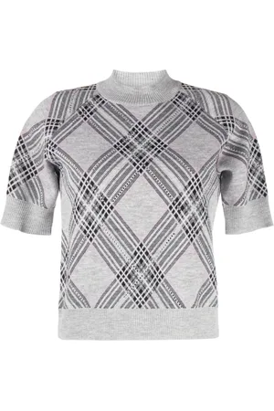 GIUSEPPE DI MORABITO Argyle intarsia-knit merino wool jumper