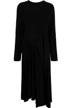 YOHJI YAMAMOTO Draped long-sleeve maxi dress