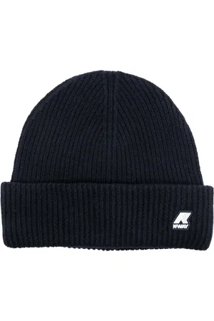 K-Way Logo-patch ribbed beanie