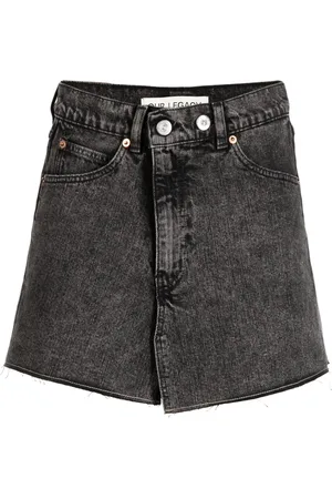 OUR LEGACY Cover denim miniskirt