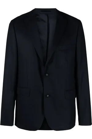 OFFICINE GENERALE Tailored single-breasted wool blazer