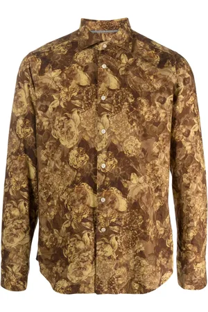 Tintoria Mattei Floral-print cotton shirt