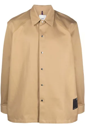 OAMC Logo-patch cotton shirt
