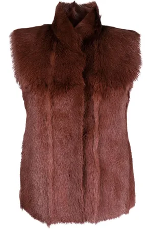 Hermès Sleeveless fur jacket
