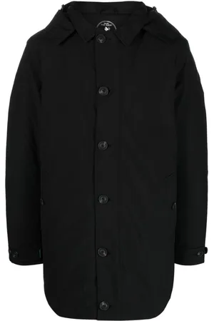 save the duck Logo-patch hooded coat