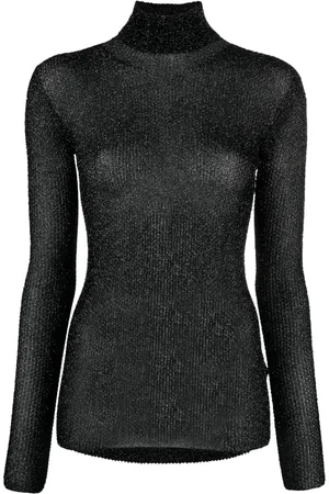 Isabel Marant Izzi semi-sheer lurex jumper