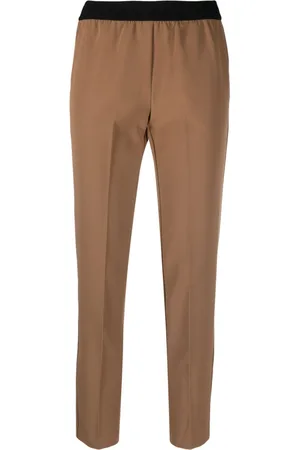 Ermanno Firenze Pressed crease slim-legged trousers