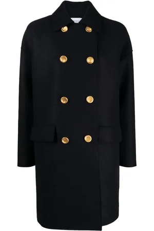 Harris Wharf London Mac double-breasted virgin wool coat