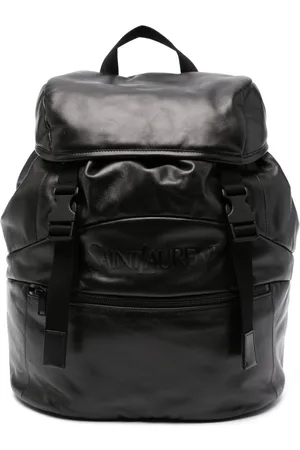 Saint Laurent Logo-print leather backpack