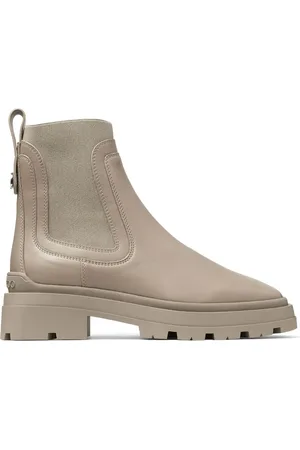 Jimmy Choo Veronique logo-plaque boots
