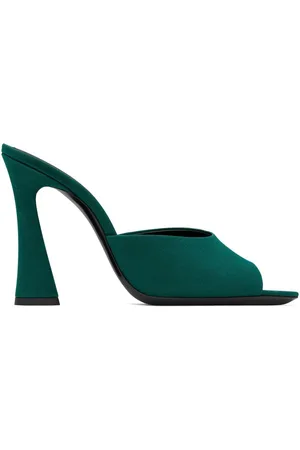 Saint Laurent Suite 105mm silk mules