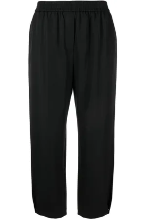 Giorgio Armani Elasticated-waistband virgin wool trousers