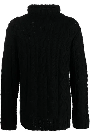 YOHJI YAMAMOTO Roll-neck chunky-knit jumper