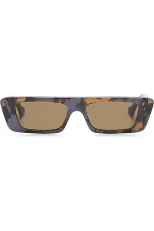 Gucci Tortoiseshell rectangle-frame sunglasses