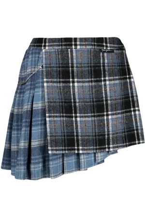 Musium Div. Plaid pleated skirt