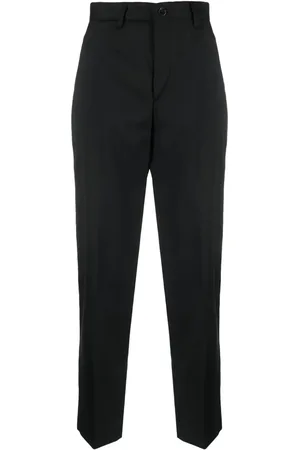 BRIGLIA Pressed-crease virgin wool blend tapered trousers