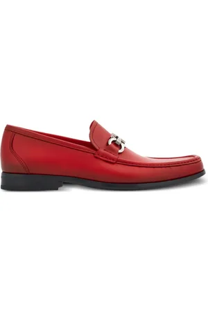Salvatore Ferragamo Gancini-plaque leather loafers