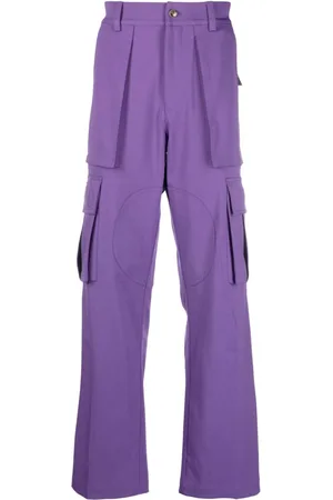 Nahmias Heart-embroidered cargo trousers