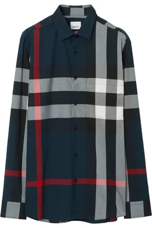 Burberry Check-pattern cotton shirt