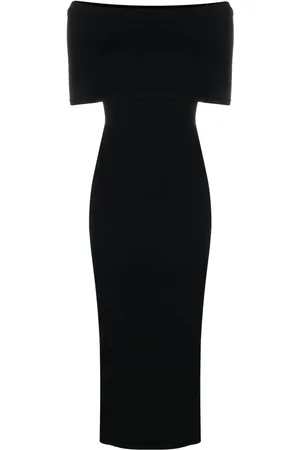 WARDROBE.NYC Off-shoulder ribbed dress