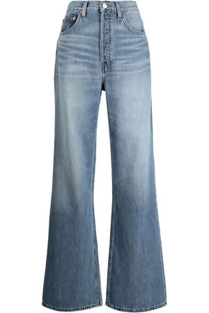 RE/DONE High-rise wide-leg jeans
