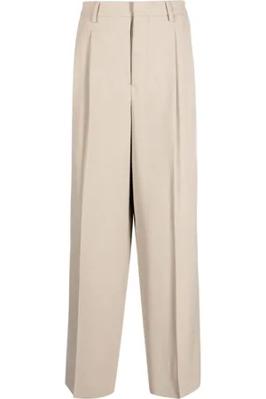 Ami Pleated wide-leg trousers
