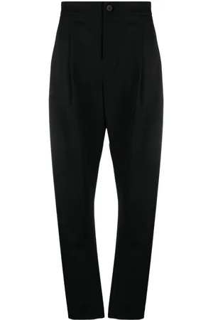 Issey Miyake Wool Gabardine high-waist trousers