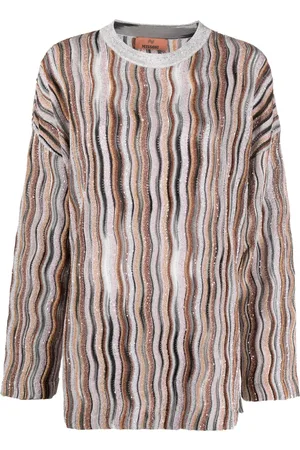 Missoni Lurex-detail drop-shoulder jumper