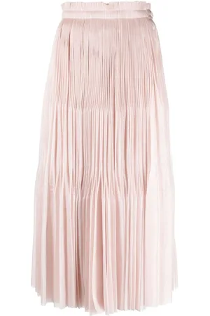 P.A.R.O.S.H. Pour plissé midi skirt