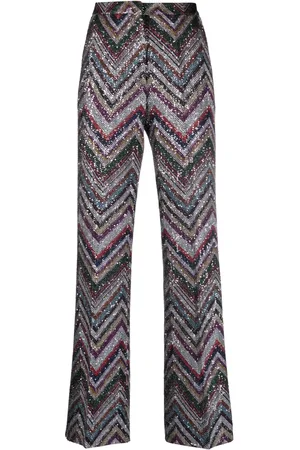 Missoni Sequin-embellished flared trousers