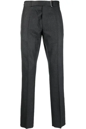 OFFICINE GENERALE Tapered-leg wool trousers