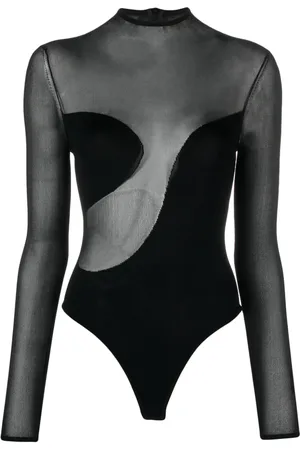 Nensi Dojaka Mesh-panelled bodysuit