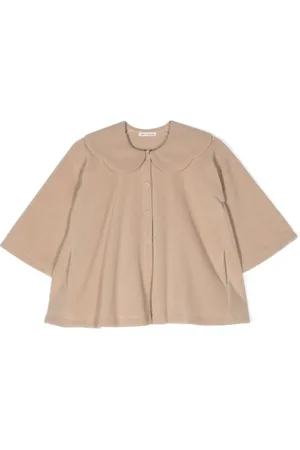 Zhoe & Tobiah Peter-pan collar button-fastening jacket